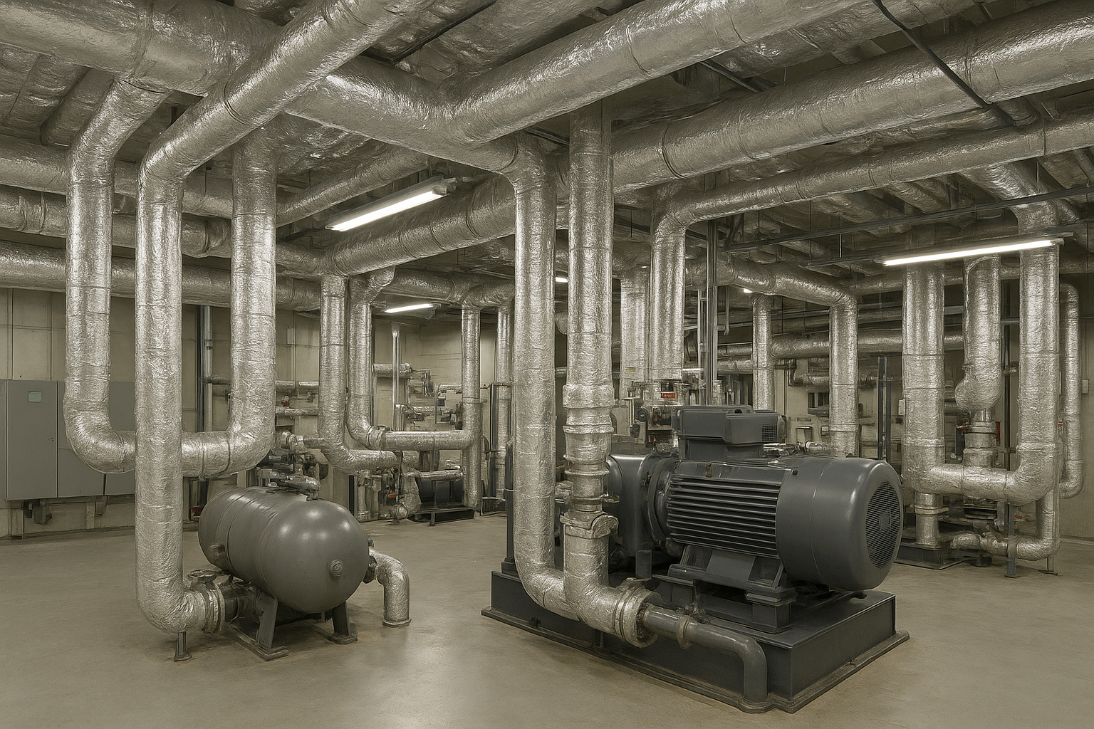 انواع عایق‌های مناسب موتورخانه و کاربرد آن‌ها